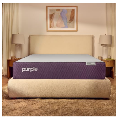 Colchón Purple Restore suave tamaño Queen con tecnología GelFlex Grid de temperatura neutral.