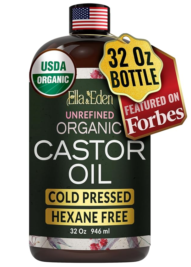 Botella de Aceite de Castor Oil Ella & Eden 32 oz