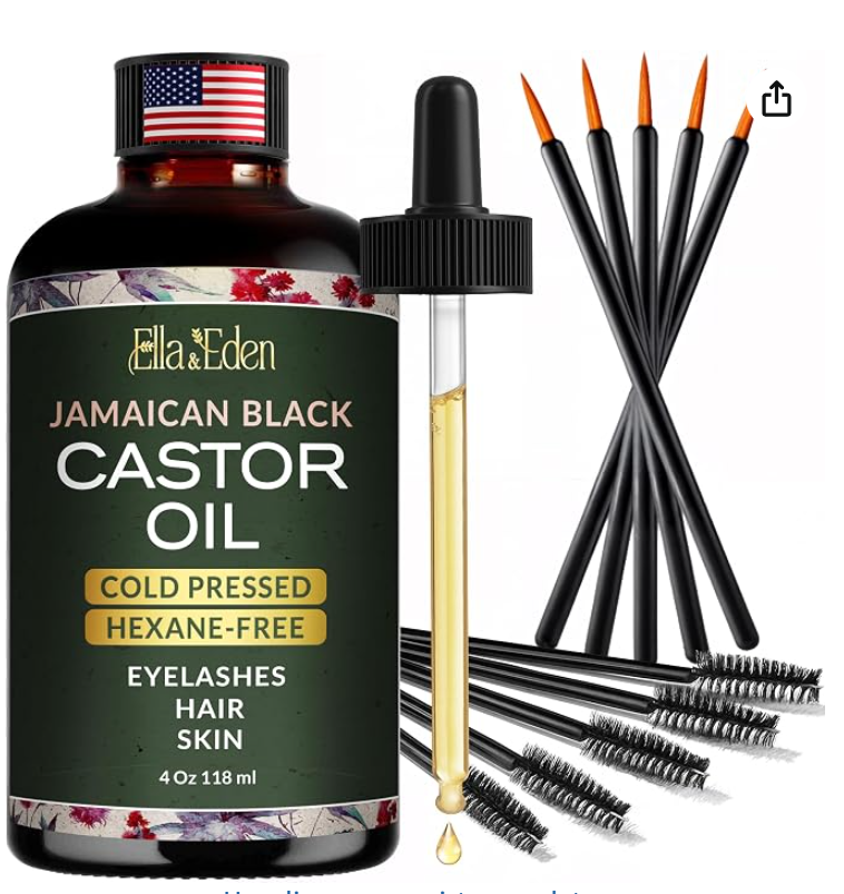 Botella de Aceite de Castor Oil Ella & Eden 4 oz
