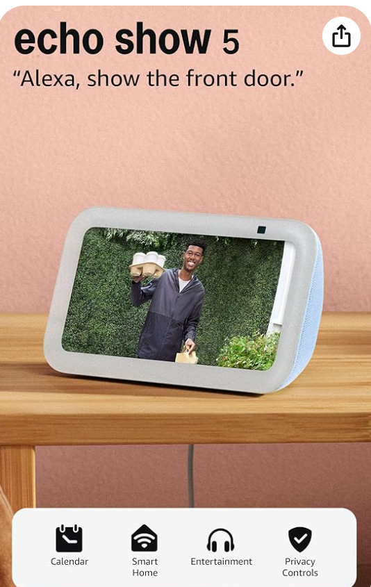 Altavoz inteligente compacto en análisis Amazon Echo Show 5 vs Echo Show 8 con Alexa