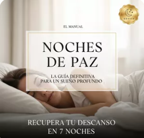 Portada del e-book Noches de Paz: El Manual del Buen Dormir para combatir el insomnio