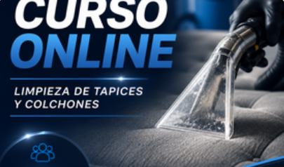 Portada del curso online Limpieza de tapices y colchones para emprendedores
